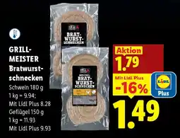 Lidl Grill meister bratwurst schnecken Angebot