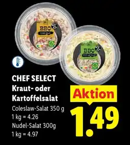 Lidl Chef select kraut- oder kartoffelsalat Angebot