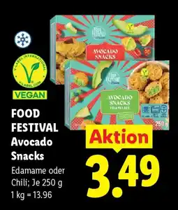 Lidl Food festival avocado snacks Angebot