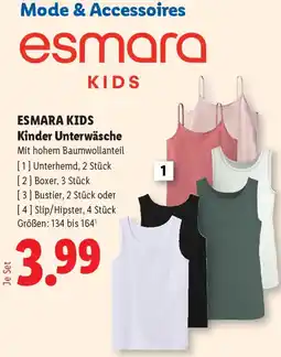 Lidl Esmara kids kinder unterwäsche Angebot