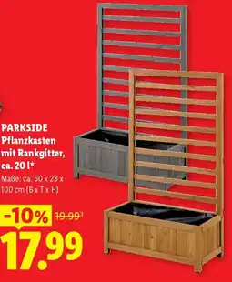 Lidl Parkside pflanzkasten mit rankgitter Angebot