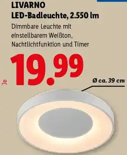 Lidl Livarno led badleuchte Angebot