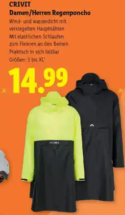 Lidl Crivit damen herren regenponcho Angebot