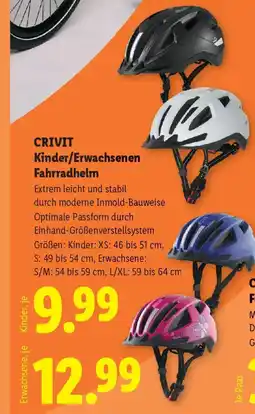 Lidl Crivit kinder/erwachsenen fahrradhelm Angebot