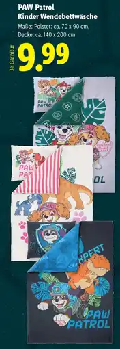 Lidl Paw patrol kinder wendebettwäsche Angebot