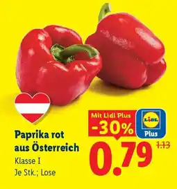 Lidl Paprika rot aus österreich Angebot