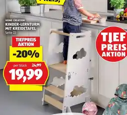Hofer Home Creation Kinder-Lernsturm mit Kreidetafel Angebot