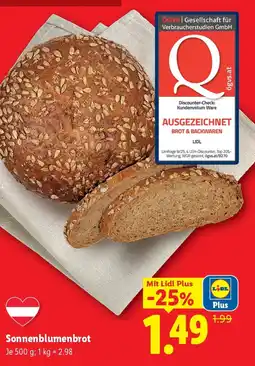 Lidl Sonnenblumenbrot Angebot