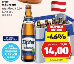 Hofer Zipfer Märzen Angebot
