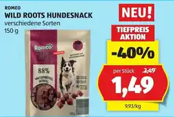 Hofer Romeo Wild Roots Hundesnack Angebot