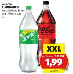 Hofer Coca-Cola Limonaden Angebot