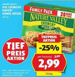 Hofer Nature Valley XXL Crunchy Hafer/Honig-Riegel Angebot