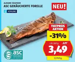 Hofer Almare Seafood ASC Geräucherte Forelle Angebot