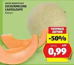 Hofer Zuckermelone Cantaloupe Klasse I Angebot