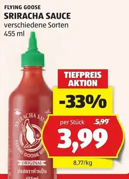 Hofer Flying Goose Sriracha Sauce Angebot
