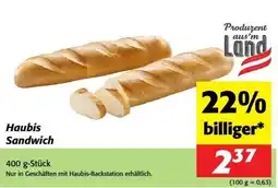 Nah&Frisch Haubis Sandwich Angebot