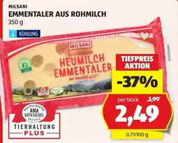 Hofer Milsani Heumilch Emmentaler Angebot