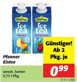 Nah&Frisch Pfanner Eistee Angebot