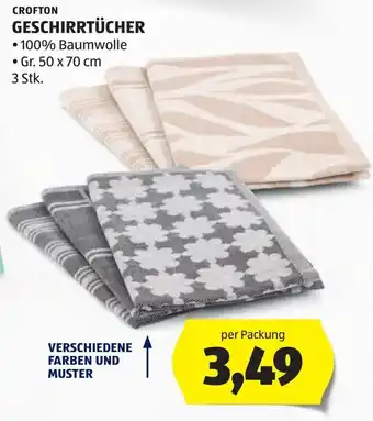 Hofer Crofton Geschirrtücher Angebot