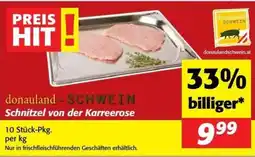 Nah&Frisch donauland-SCHWEIN Schnitzel von der Karreerose Angebot