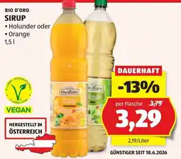 Hofer Rio d'Oro Sirup Angebot
