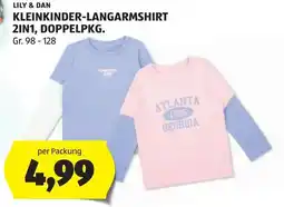 Hofer Lily & Dan Kleinkinder-Langarmshirt 2in1 Angebot