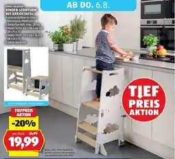 Hofer Home Creation Kinder-Lernturm mit Kreidetafel Angebot