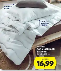 Hofer Novitesse Satin Jacquard Steppbett Angebot