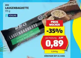Hofer BBQ Laugenbaguette Angebot