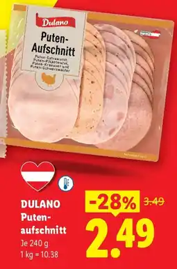 Lidl Dulano Puten Aufschnitt Angebot