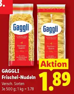 Lidl Gaggli frischei nudeln Angebot