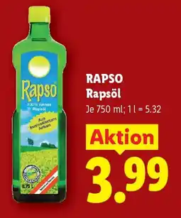 Lidl Rapso rapsol Angebot