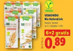 Lidl Vemendo bio haferdrink Angebot