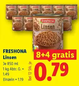 Lidl Freshona linsen Angebot