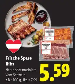 Lidl Frische spare ribs Angebot