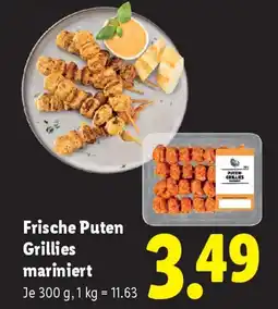Lidl Frische puten grillies mariniert Angebot