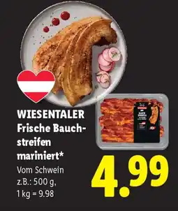 Lidl Wiesentaler frische bauch streifen mariniert Angebot