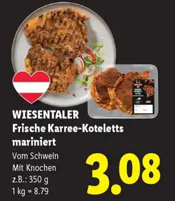 Lidl Wiesentaler frische karree-koteletts mariniert Angebot