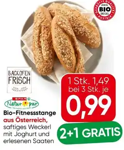 Eurospar Spar Natur pur Bio Fitnessstange Angebot
