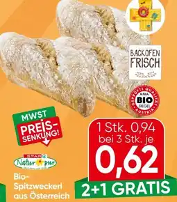 Eurospar Spar Natur pur Bio-Spitzweckerl Angebot