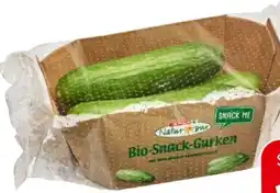 Eurospar Spar Natur pur Bio-Snack Gurken Angebot