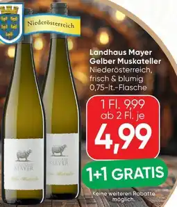 SPAR Gourmet Landhaus Mayer Gelber Muskateller Angebot