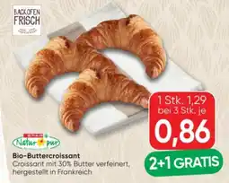 SPAR Gourmet Spar Natur pur Bio-Buttercroissant Angebot