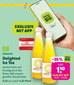Denn's Biomarkt MAKAVA Delighted Ice Tea Angebot