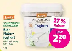 Denn's Biomarkt Schrozberger Milchbauern Bio-Natur-joghurt Angebot