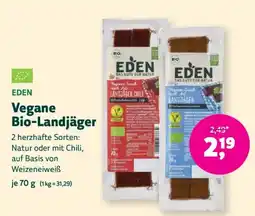 Denn's Biomarkt EDEN Vegane Bio-Landjäger Angebot
