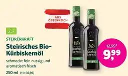 Denn's Biomarkt Steirer Kraft Steirisches Bio-Kürbiskernöl Angebot
