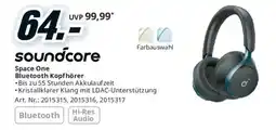 Media Markt soundcore Space One Bluetooth Kopfhörer Angebot