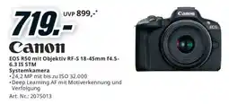 Media Markt Canon EOS R50 mit Objektiv RF-S 18-45mm f4.5-6.3 IS STM Angebot