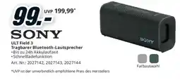 Media Markt Sony ULT Field 3 Tragbarer Bluetooth-Lautsprecher Angebot